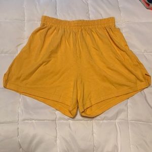 Gold Soffe shorts